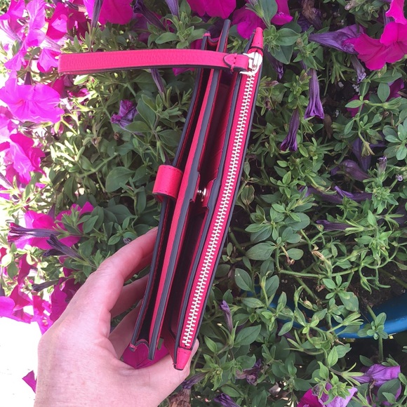 Kate Spade wallet Leila Phone wristlet bright rose - Picture 4 of 7